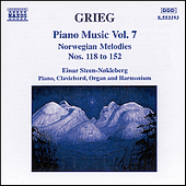 GRIEG, E.: Piano Music, Vol. 7 (Steen-Nøkleberg) - Norwegian Melodies, EG 108: Nos. 118-152