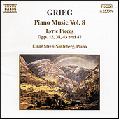 GRIEG, E.: Piano Music, Vol. 8 (Steen-Nøkleberg) - Lyric Pieces, Books 1-4