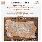 LUTOSLAWSKI, W.: Symphony No. 3 / Paganini Variations (Polish National Radio Symphony, Wit)