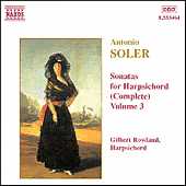 SOLER, A.: Sonatas for Harpsichord, Vol. 3