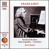 LISZT, F.: Piano Sonata / 2 Légendes / Gretchen (Liszt Complete Piano Music, Vol. 8) (Jandó)