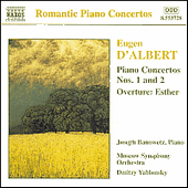 ALBERT: Piano Concertos Nos. 1 and 2 / Esther Overture