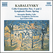 KABALEVSKY: Cello Concertos Nos. 1 and 2 / Spring, Op. 65