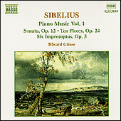 SIBELIUS: Piano Music, Vol. 1