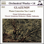 GLAZUNOV, A.K.: Orchestral Works, Vol. 14 - Piano Concertos Nos. 1 and 2 (Yablonskaya, Moscow Symphony, Yablonsky)