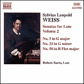 WEISS, S.L.: Lute Sonatas, Vol. 2 (Barto) - Nos. 5, 25, 50