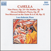 CASELLA, A.: Piano Music (Ballerini) - 9 Pieces, Op. 24 / 6 Studies, Op. 70 / 11 Children's Pieces, Op. 35