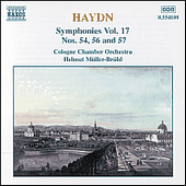 HAYDN: Symphonies, Vol. 17 (Nos. 54, 56, 57)