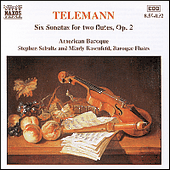 TELEMANN: 6 Sonatas for Two Flutes without Bass