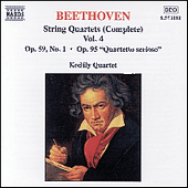 BEETHOVEN, L. van: String Quartets, Vol. 4 (Kodály Quartet) - Nos. 7, 