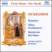 OCKEGHEM, J.: Requiem / Missa Prolationum (Musica Ficta, Holten)