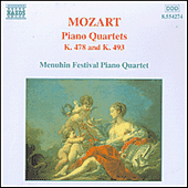 MOZART: Piano Quartets, K. 478 and K. 493