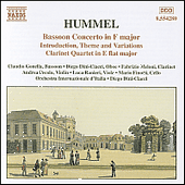 HUMMEL: Bassoon Concerto / Clarinet Quartet