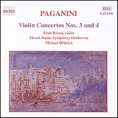 PAGANINI, N.: Violin Concertos Nos. 3 and 4 (Rozsa, Slovak Radio Symphony, Dittrich)
