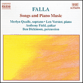 FALLA: Songs and Piano Music