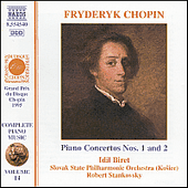 CHOPIN, F.: Piano Concertos Nos. 1 and 2 (Biret, Slovak State Philharmonic, Stankovsky)