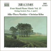 BRAHMS, J.: Four-Hand Piano Music, Vol. 13 (Matthies, Köhn)