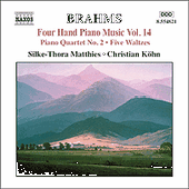 BRAHMS, J.: Four-Hand Piano Music, Vol. 14 (Matthies, Köhn)