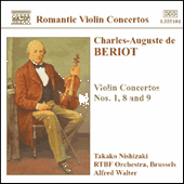 BÉRIOT, C.A. de: Violin Concertos Nos. 1, 8 and 9 (Takako Nishizaki, RTBF Symphony, A. Walter)