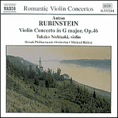 RUBINSTEIN, A.: Violin Concerto / CUI, C.: Suite Concertante (Takako Nishizaki, Slovak Philharmonic, Hong Kong Philharmonic, Halasz, Schermerhorn)