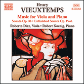 VIEUXTEMPS: Viola and Piano Music