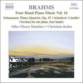 BRAHMS, J.: Four-Hand Piano Music, Vol. 16 (Matthies, Köhn)