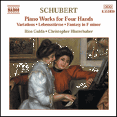 SCHUBERT, F.: Piano Works for Four Hands, Vol. 4 (Gulda, Hinterhuber)