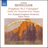 HONEGGER: Symphony No. 3, 'Liturgique' / Pacific 231 / Rugby