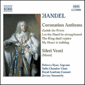 HANDEL: Coronation Anthems / Silete Venti