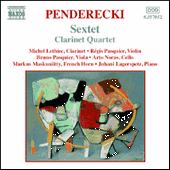 PENDERECKI: Sextet / Clarinet Quartet / Cello Divertimento