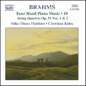 BRAHMS, J.: Four-Hand Piano Music, Vol. 10 (Matthies, Köhn)