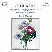 SCHUBERT: String Quartets (Complete), Vol. 6