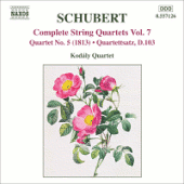 SCHUBERT: String Quartets (Complete), Vol. 7