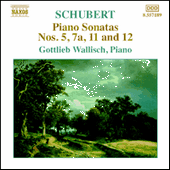 SCHUBERT: Piano Sonatas Nos. 5, 7a, 11 and 12 (Fragments)