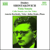 SHOSTAKOVICH: Cello Sonata (arr. for Viola) / Viola Sonata