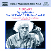 MOZART: Symphonies Nos. 31, 35 and 40 (Tintner Edition 1)