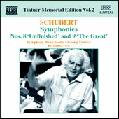 SCHUBERT: Symphonies Nos. 8 and 9 (Tintner Edition 2)