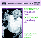 BEETHOVEN: Symphony No. 4 / SCHUMANN: Symphony No. 2 (Tintner Edition 3)