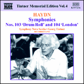 HAYDN: Symphonies Nos. 103 and 104 (Tintner Edition 4)