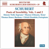 SCHUBERT, F.: Lied Edition 19 - Poets of Sensibility, Vols. 1 and 2