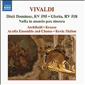 VIVALDI, A.: Sacred Music, Vol. 1 (Aradia Ensemble)