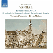 VANHAL: Symphonies, Vol. 3