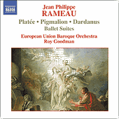 RAMEAU: Pigmalion, Platee and Dardanus Ballet Suites