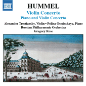 HUMMEL: Concerto for Piano and Violin, Op. 17 / Violin Concerto