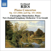 RIES, F.: Piano Concertos, Vol. 1 (Hinterhuber, Grodd) - Nos. 6 and 8, 