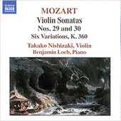 MOZART, W.A.: Violin Sonatas, Vol. 6 (Takako Nishizaki, Loeb)