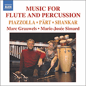 MUSIC FOR FLUTE AND PERCUSSION, Vol. 1 - PIAZZOLLA, A. / LYSIGHT, M. / WILDER, A. (Grauwels, Simard)