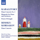 KABALEVSKY: Piano Concerto No. 3 / RIMSKY-KORSAKOV: Piano Concerto