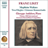 LISZT: Mephisto Waltzes / 2 Elegies / Grosses Konzertsolo (Liszt Complete Piano Music, Vol. 24)