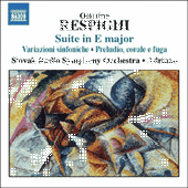 RESPIGHI, O.: Suite in E Major / Symphonic Variations / Prelude, Chorale and Fugue (Slovak Radio Symphony, Adriano)